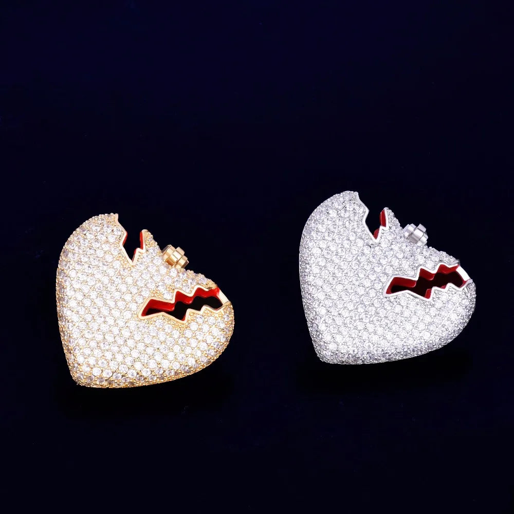 Bling "Broken Heart" Pendant