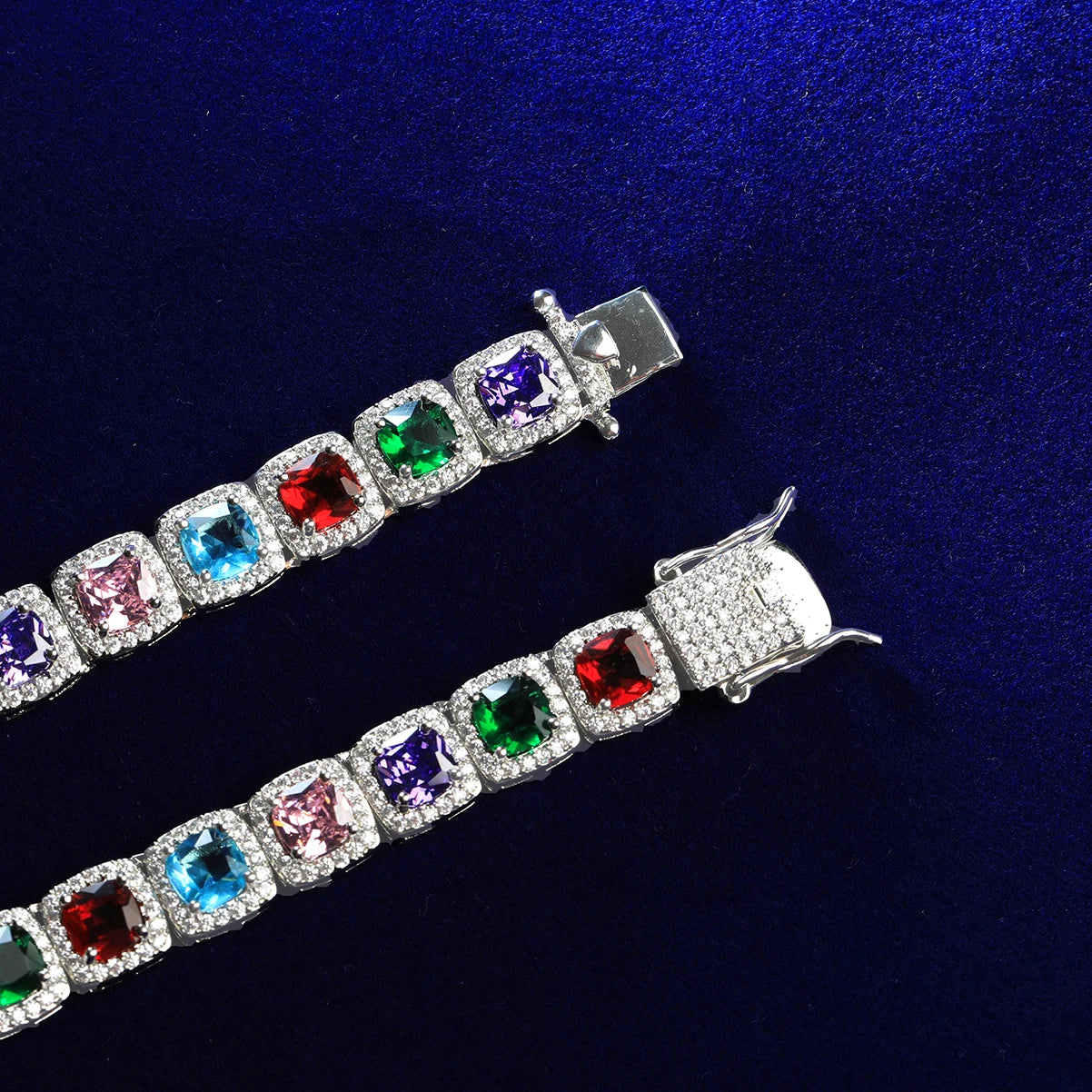 Clustered "Chakras" Tennis Chain
