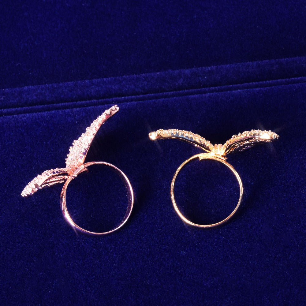 Butterfly Baguette Ring