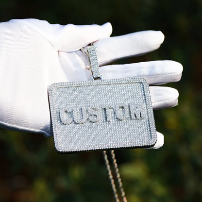 Bling "Plaquette" Custom Pendant