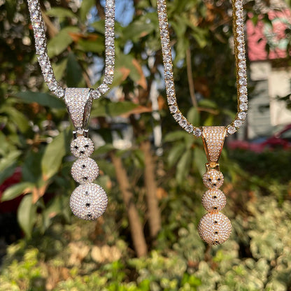 Bling "Snowman" Pendant