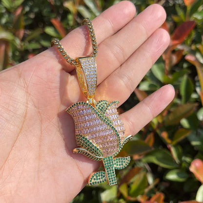 Bling "Rose" Pendant III