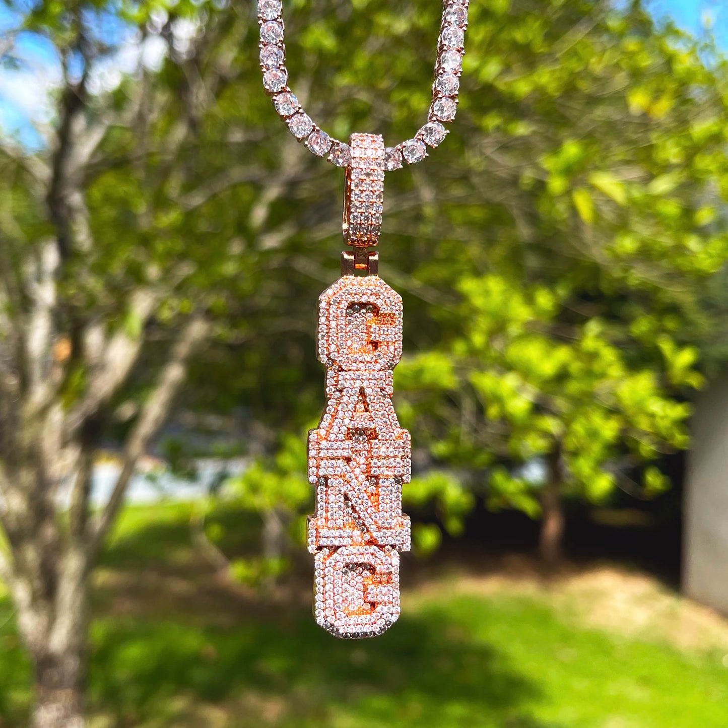 Bling "Totem Poles" Custom Pendant