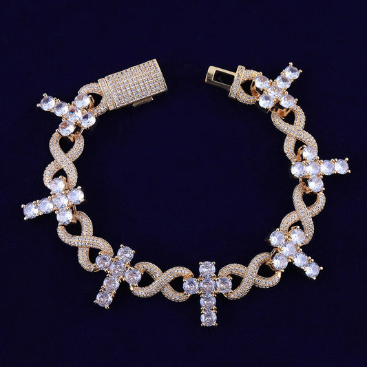 Bling "Infinity Cross" Bracelet II