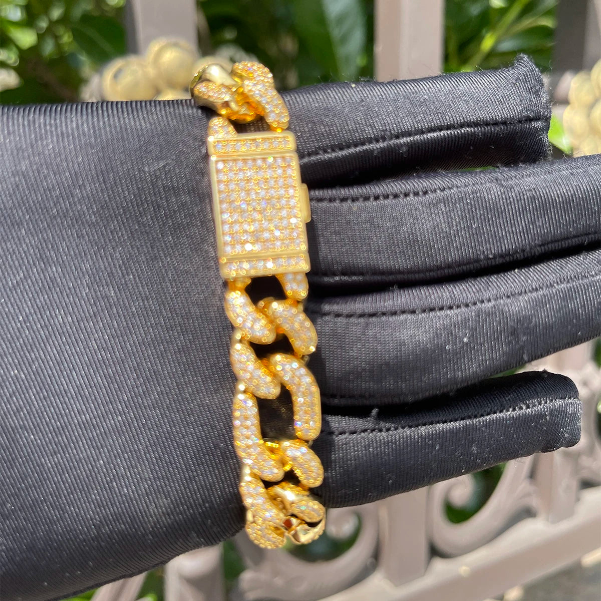 Bling "Figaro" Bracelet