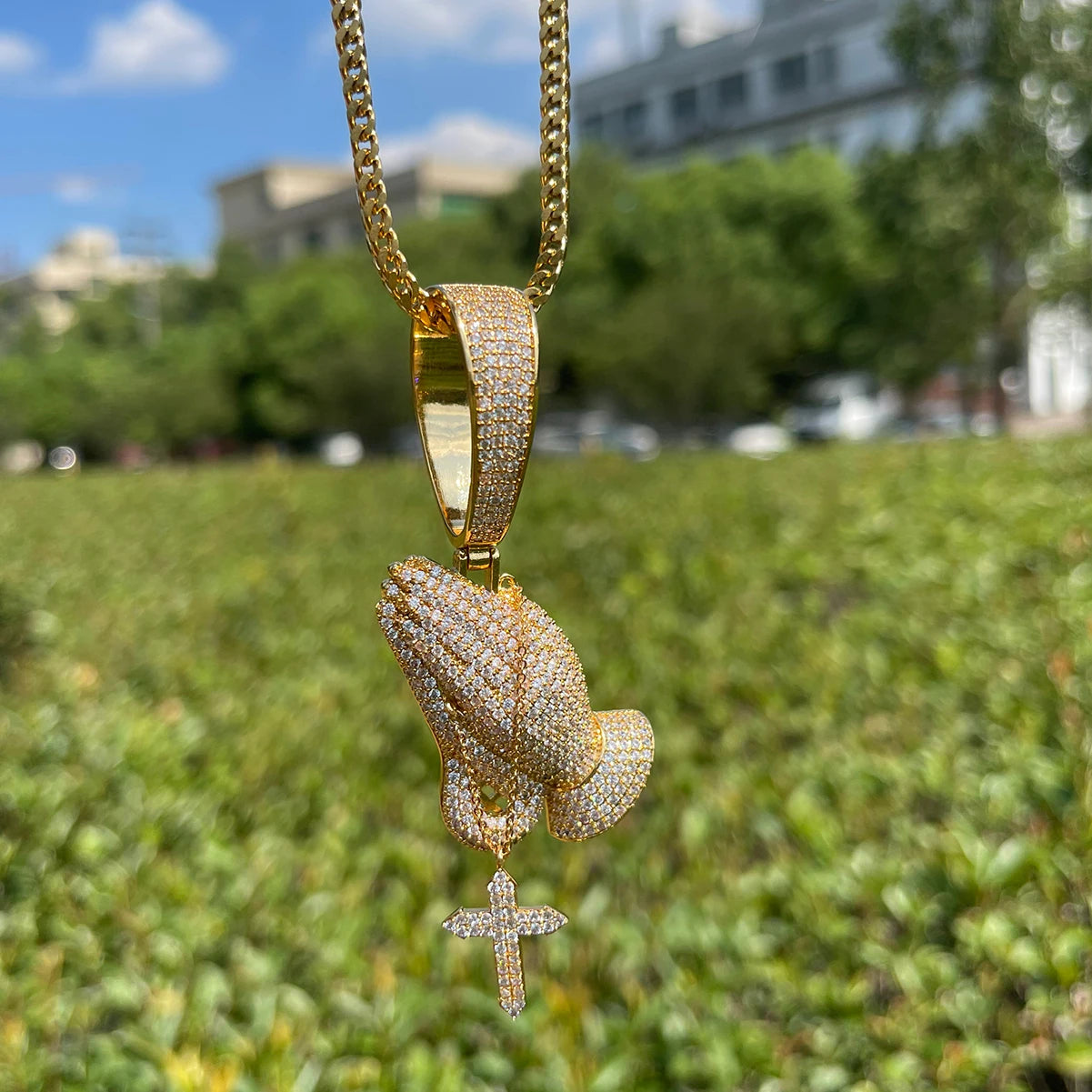 Bling "Prayer" Pendant