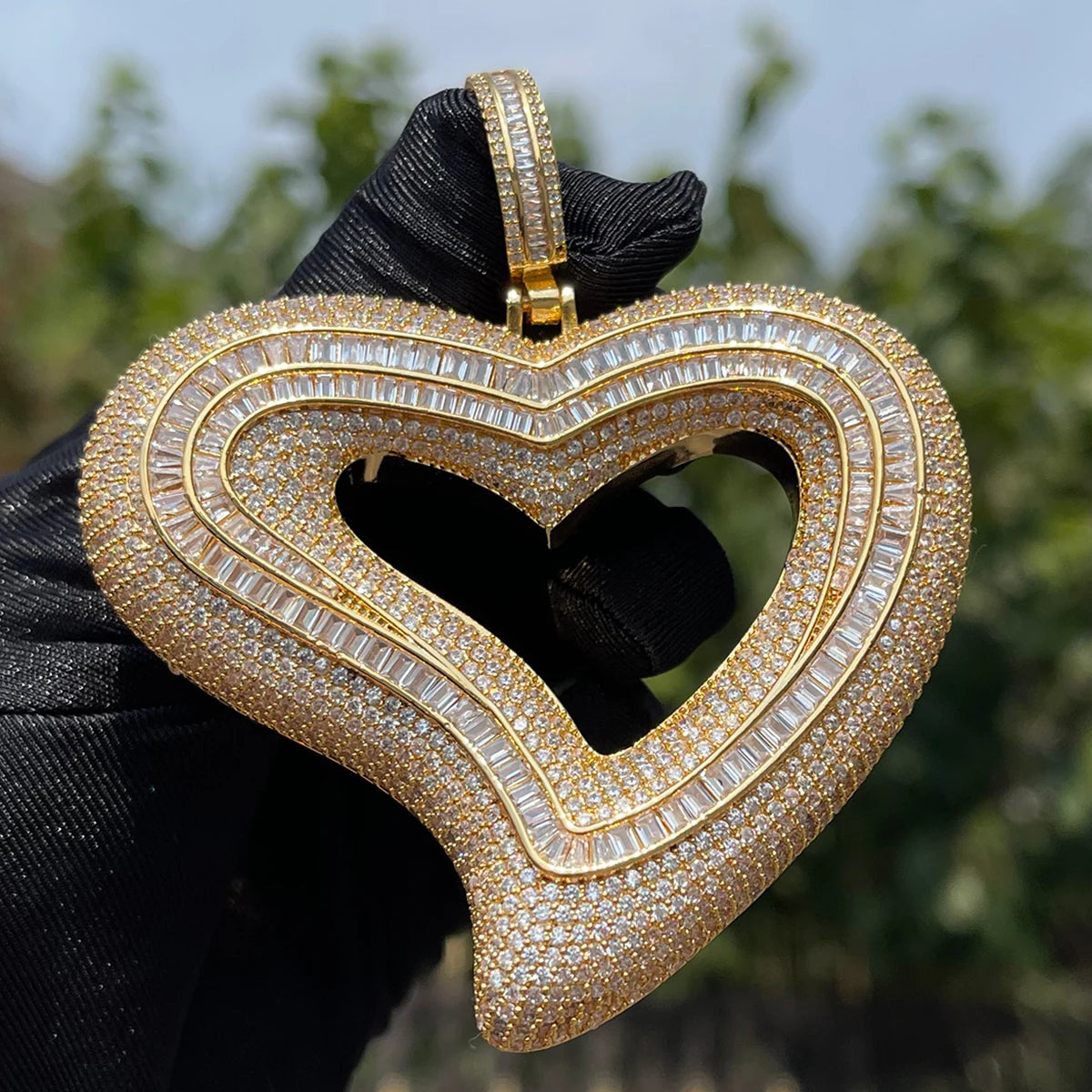 Bling "Big Heart" Pendant