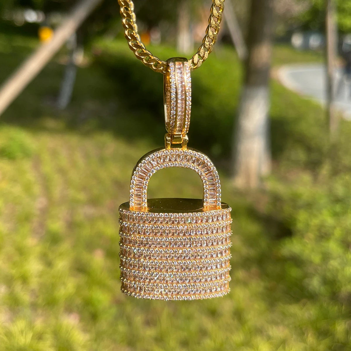 Bling "Lock" Pendant