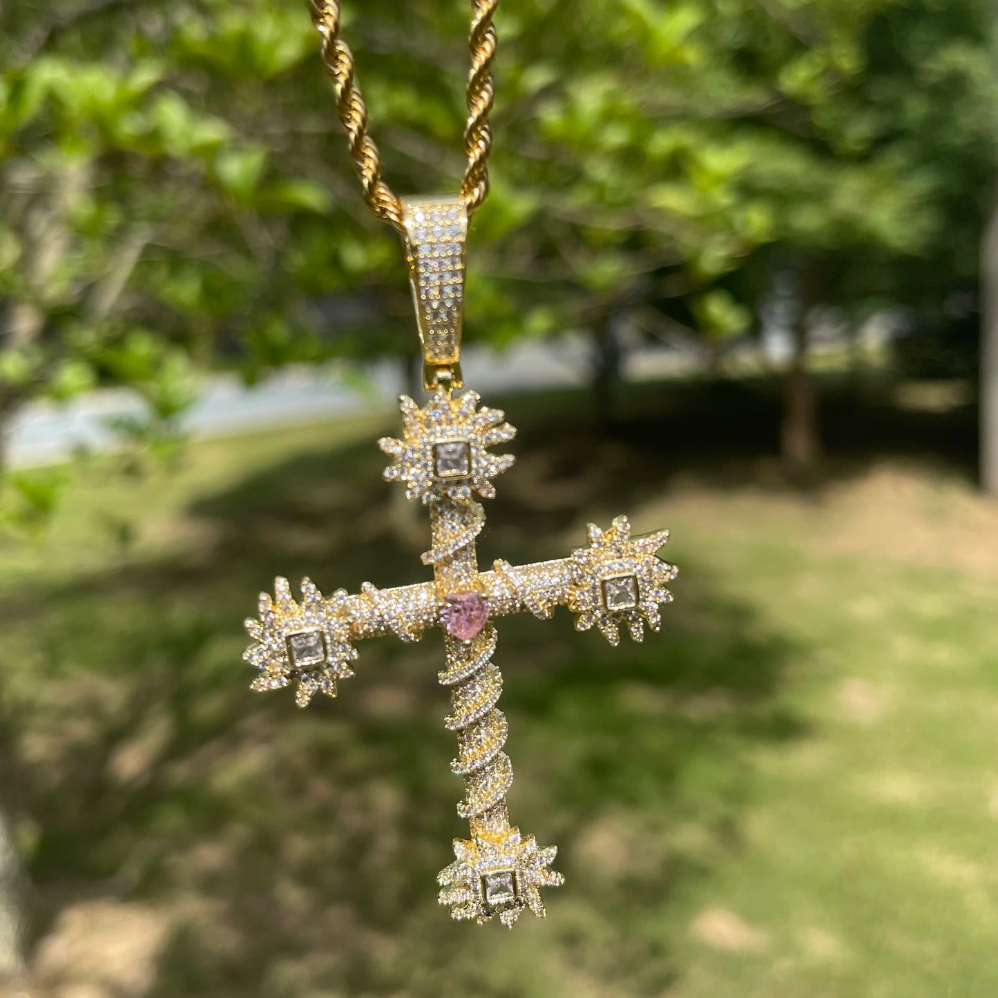 Bling "Cross" Pendant XIX