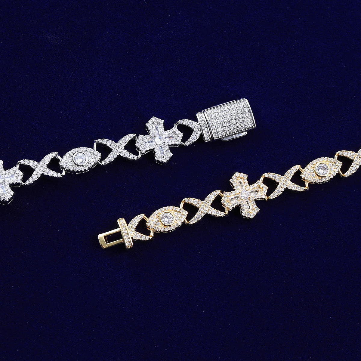 Bling "3rd Eye" Infinity Link Bracelet II