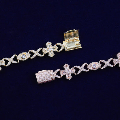 Bling "3rd Eye" Infinity Link Bracelet II