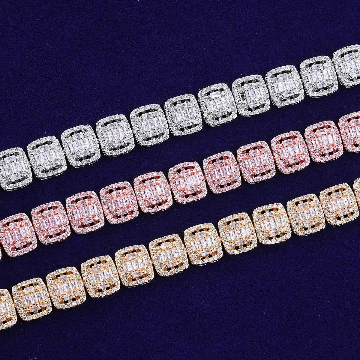 Bling "Baguette" Tennis Bracelet