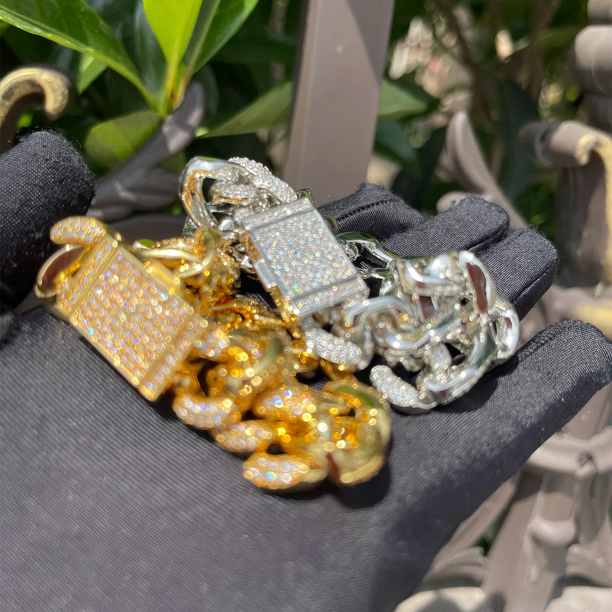Bling "Figaro" Bracelet