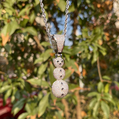 Bling "Snowman" Pendant
