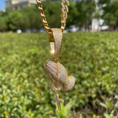 Bling "Prayer" Pendant
