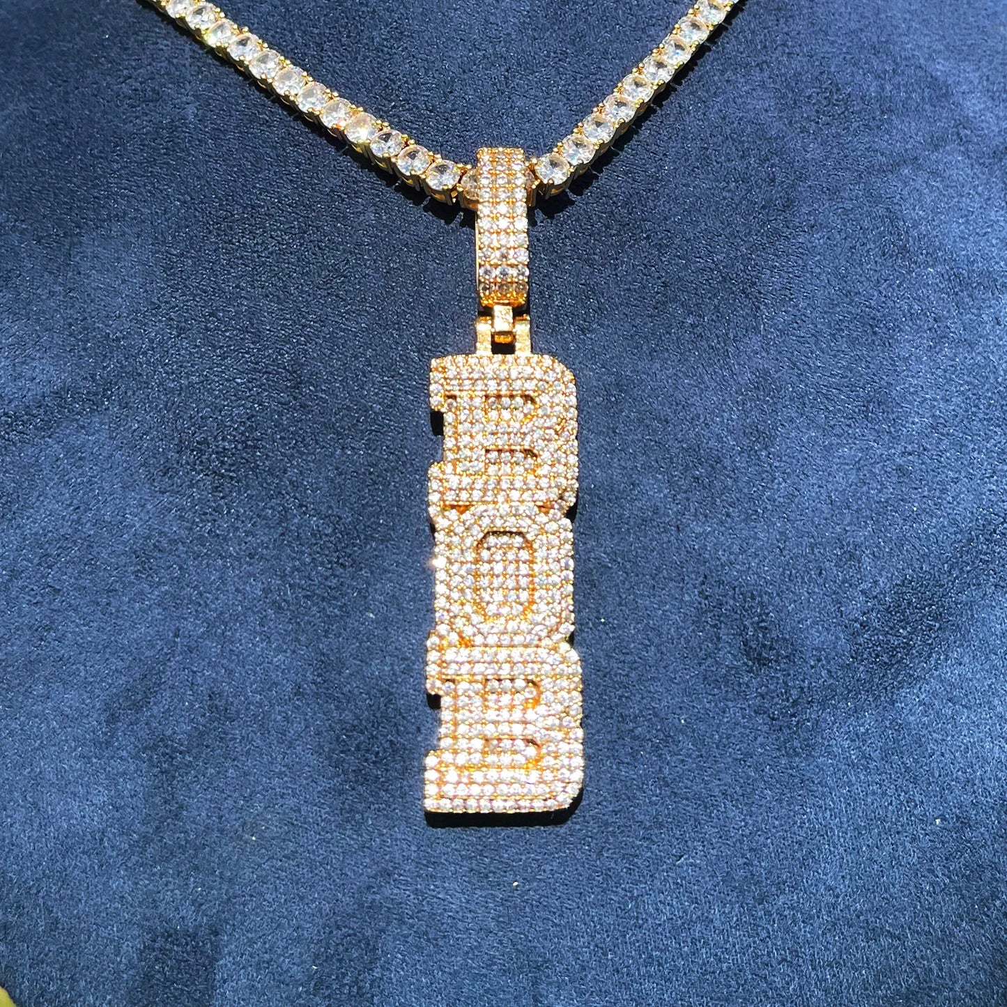 Bling "Totem Poles" Custom Pendant
