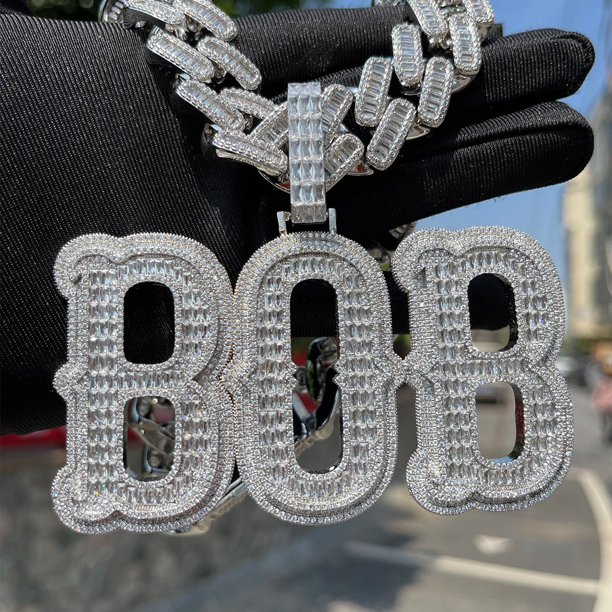 Bling "Baguettes" Custom Pendant IV