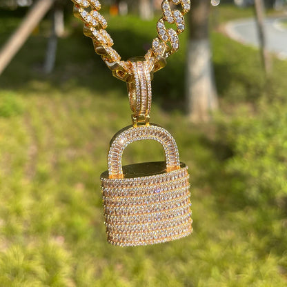 Bling "Lock" Pendant
