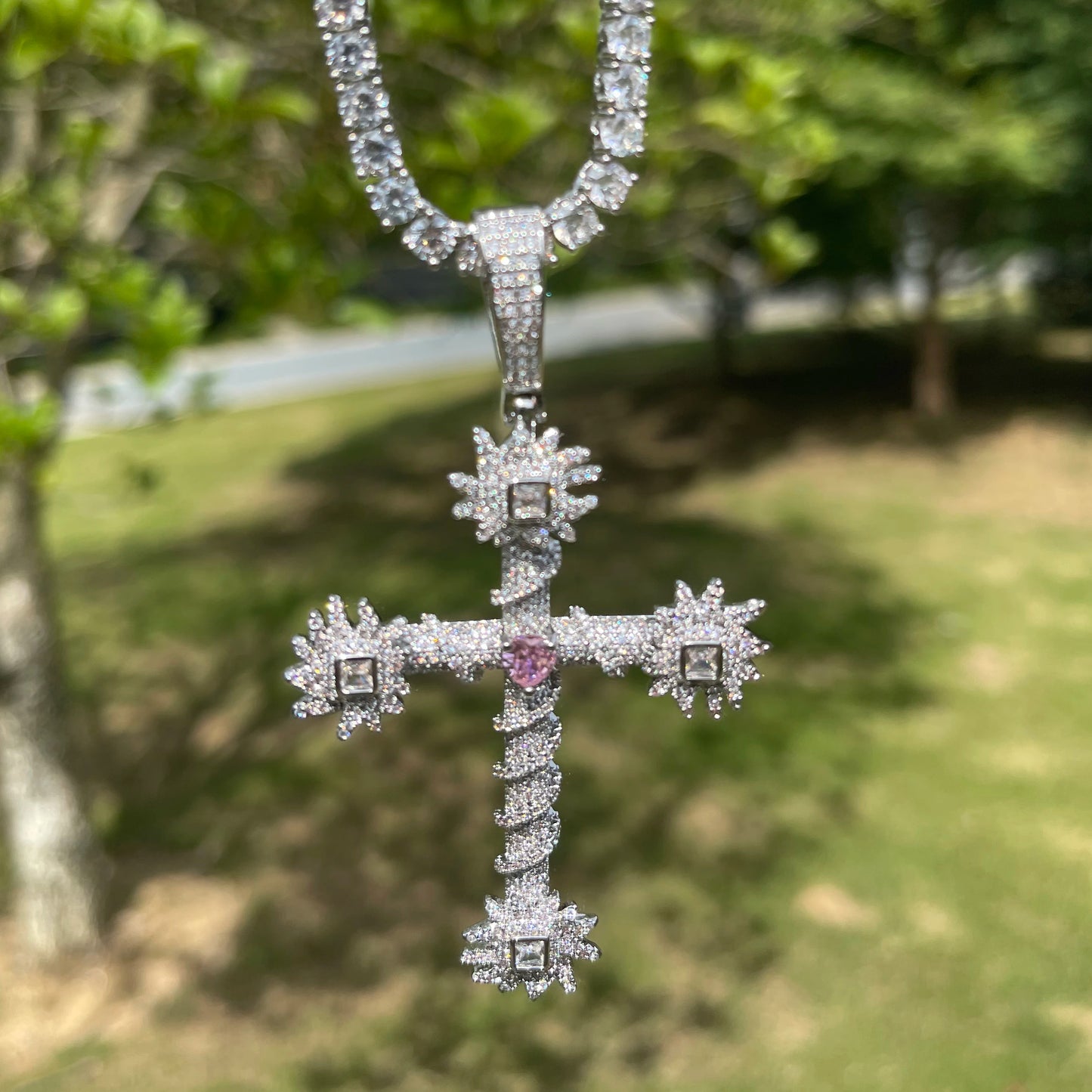 Bling "Cross" Pendant XIX