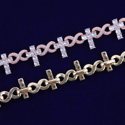 Bling "Infinity Cross" Bracelet II