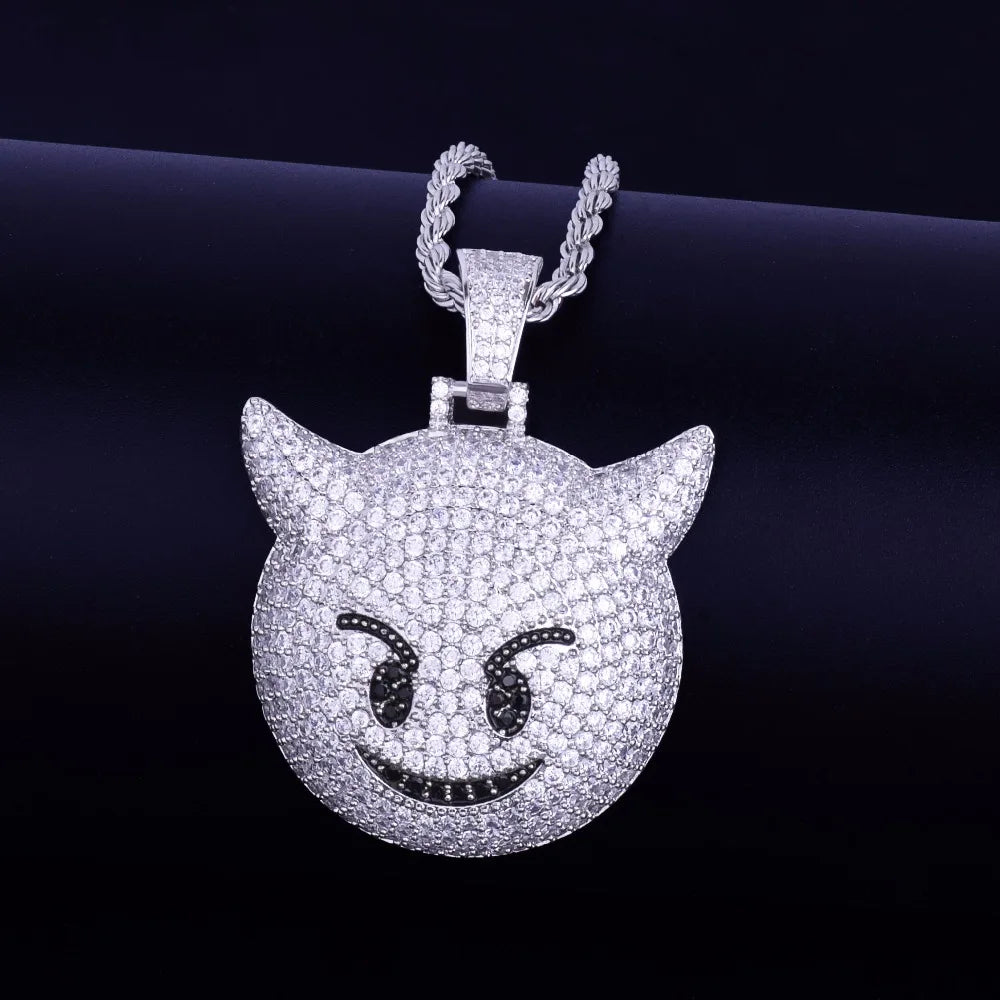 Bling "Demon Emoji" Pendant