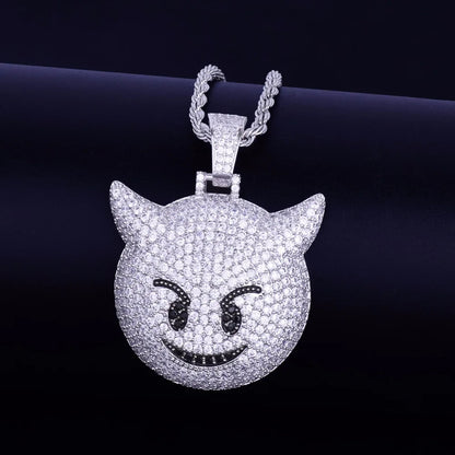 Bling "Demon Emoji" Pendant