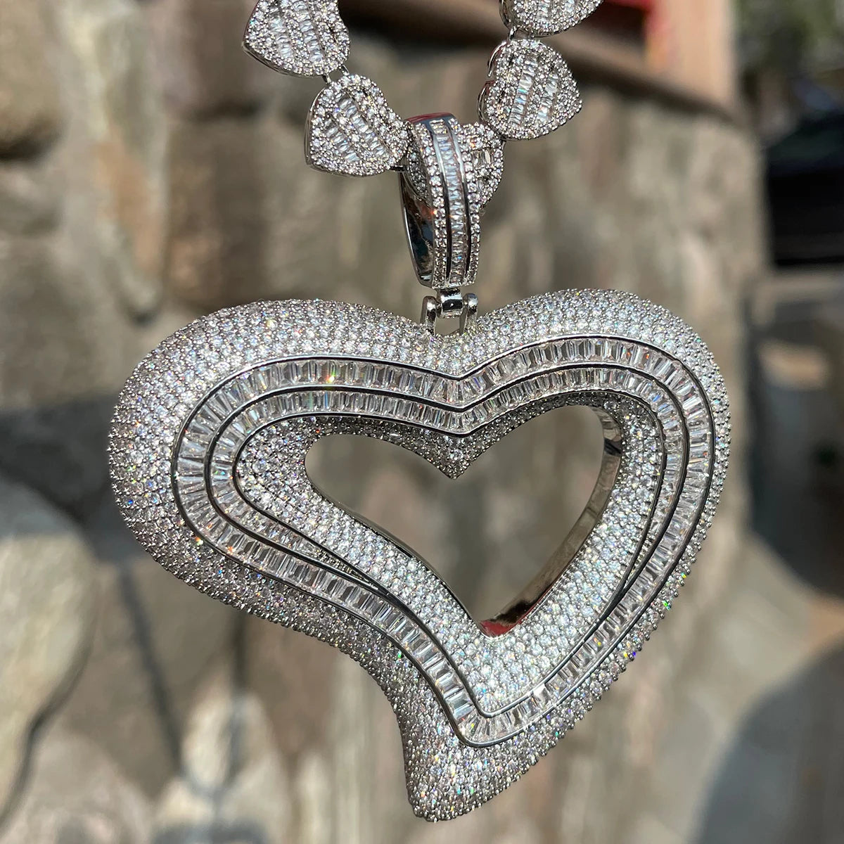 Bling "Big Heart" Pendant