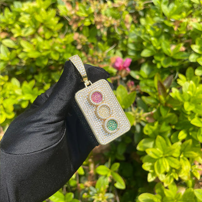 Bling "Traffic Light" Pendant