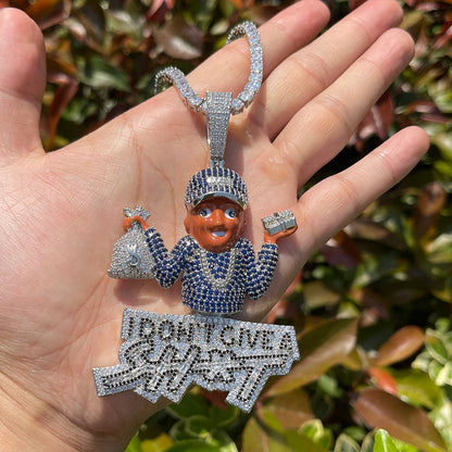Bling "IDGAS" Pendant