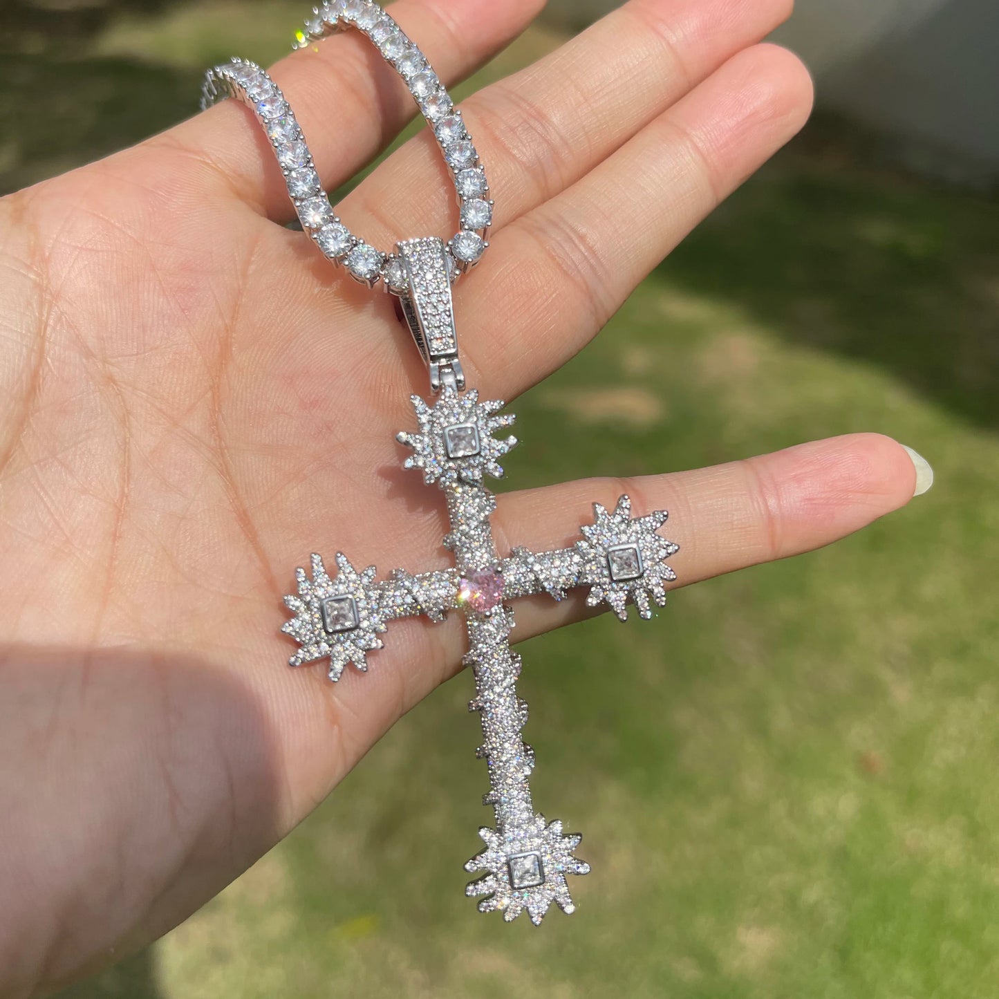 Bling "Cross" Pendant XIX