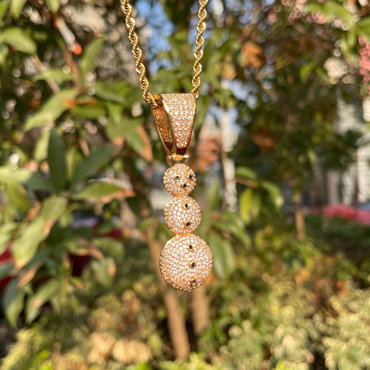 Bling "Snowman" Pendant