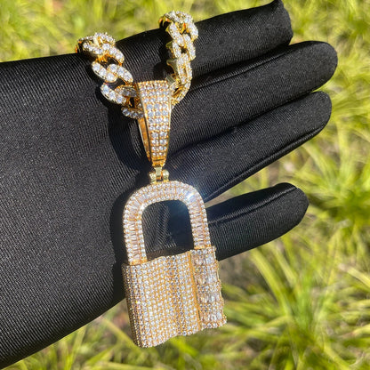 Bling "Lock" Pendant II