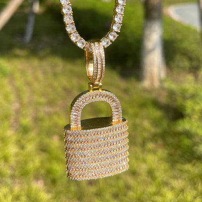 Bling "Lock" Pendant