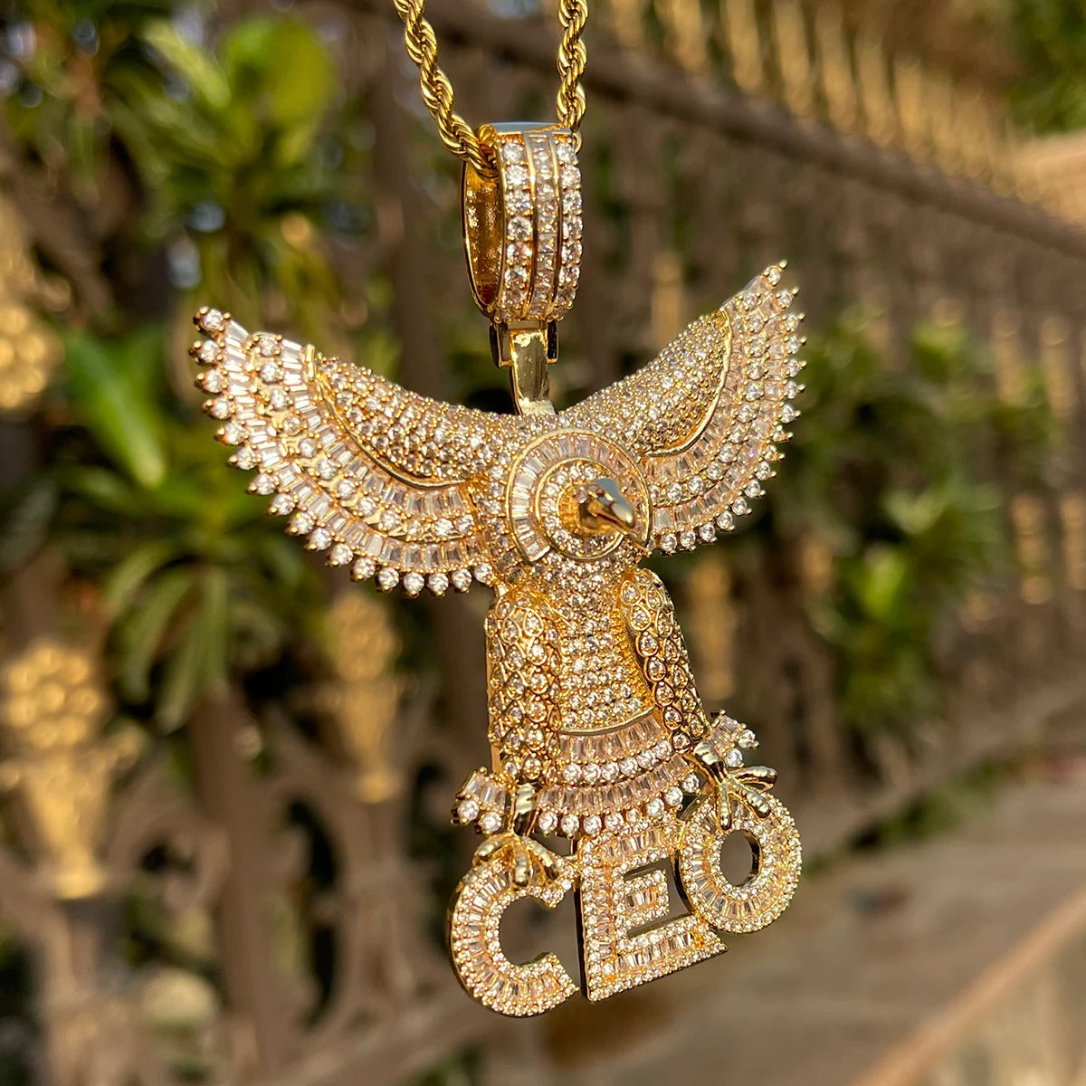 Bling "Big Eagle CEO" Pendant