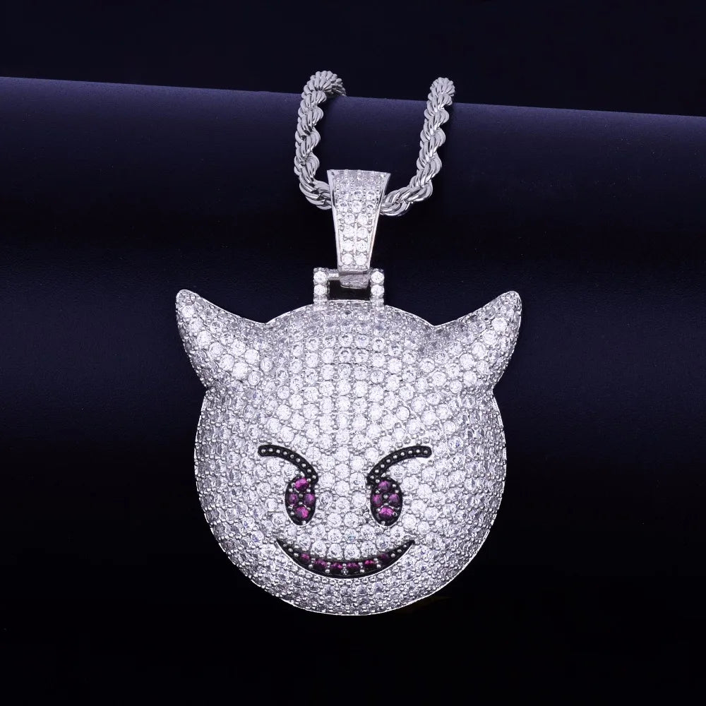 Bling "Demon Emoji" Pendant