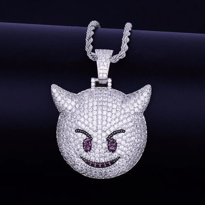 Bling "Demon Emoji" Pendant