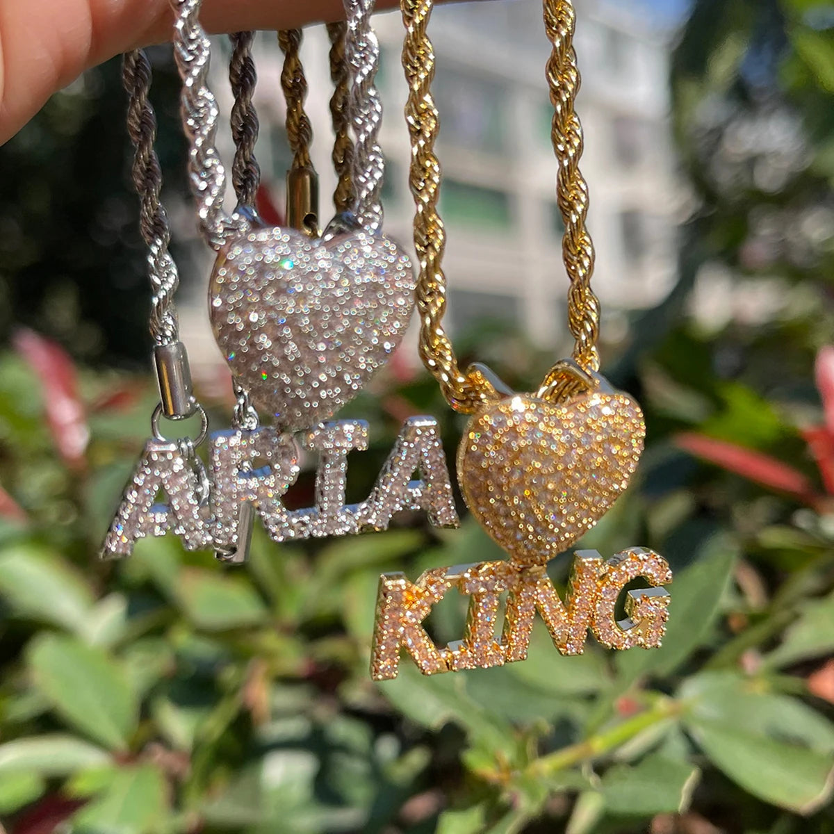 Bling "Love" Custom Pendant
