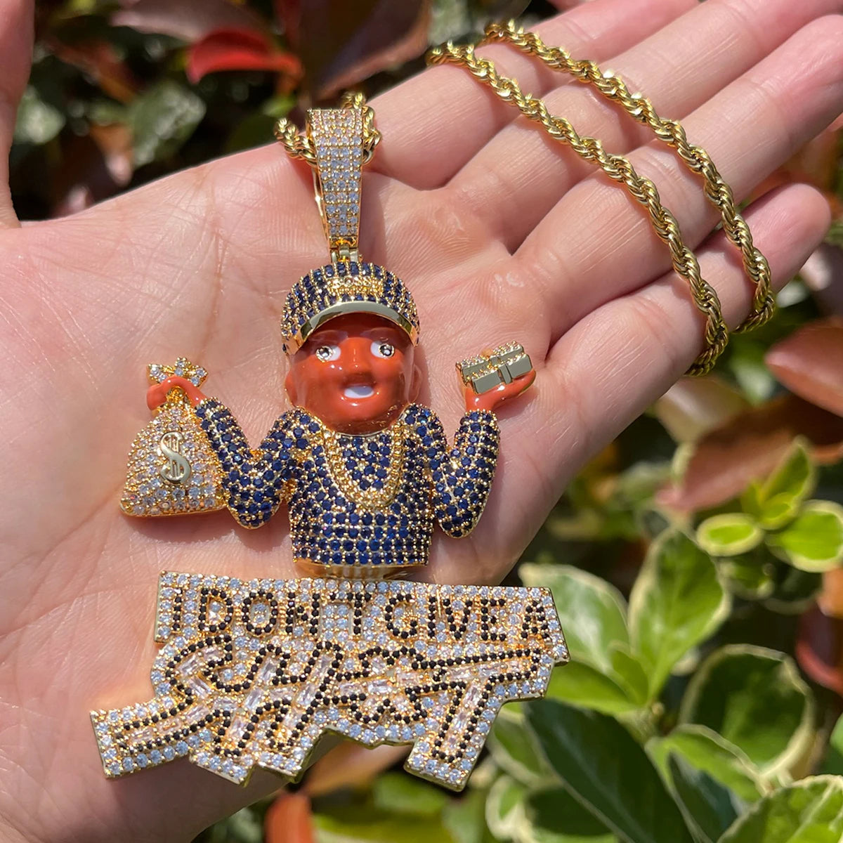 Bling "IDGAS" Pendant