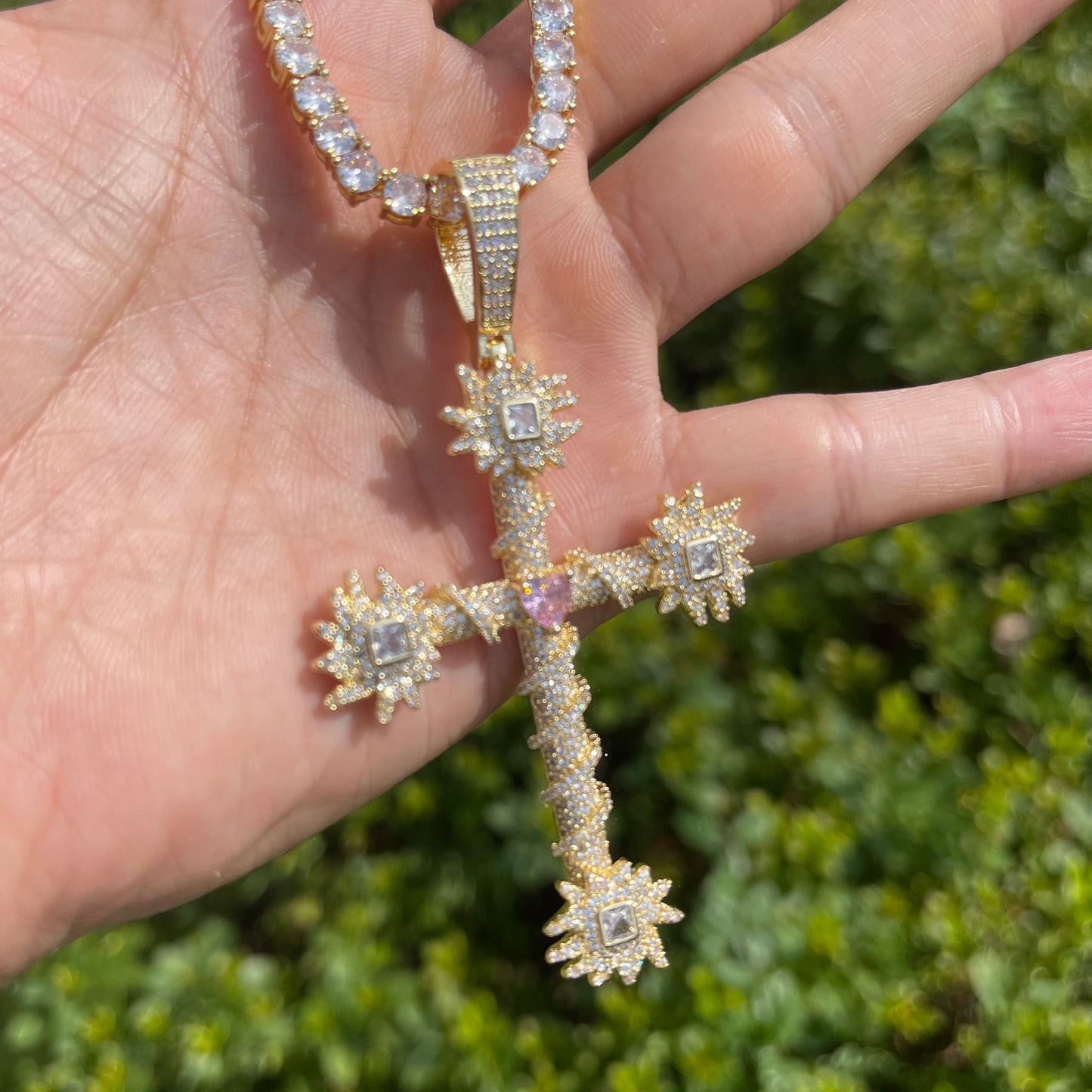 Bling "Cross" Pendant XIX