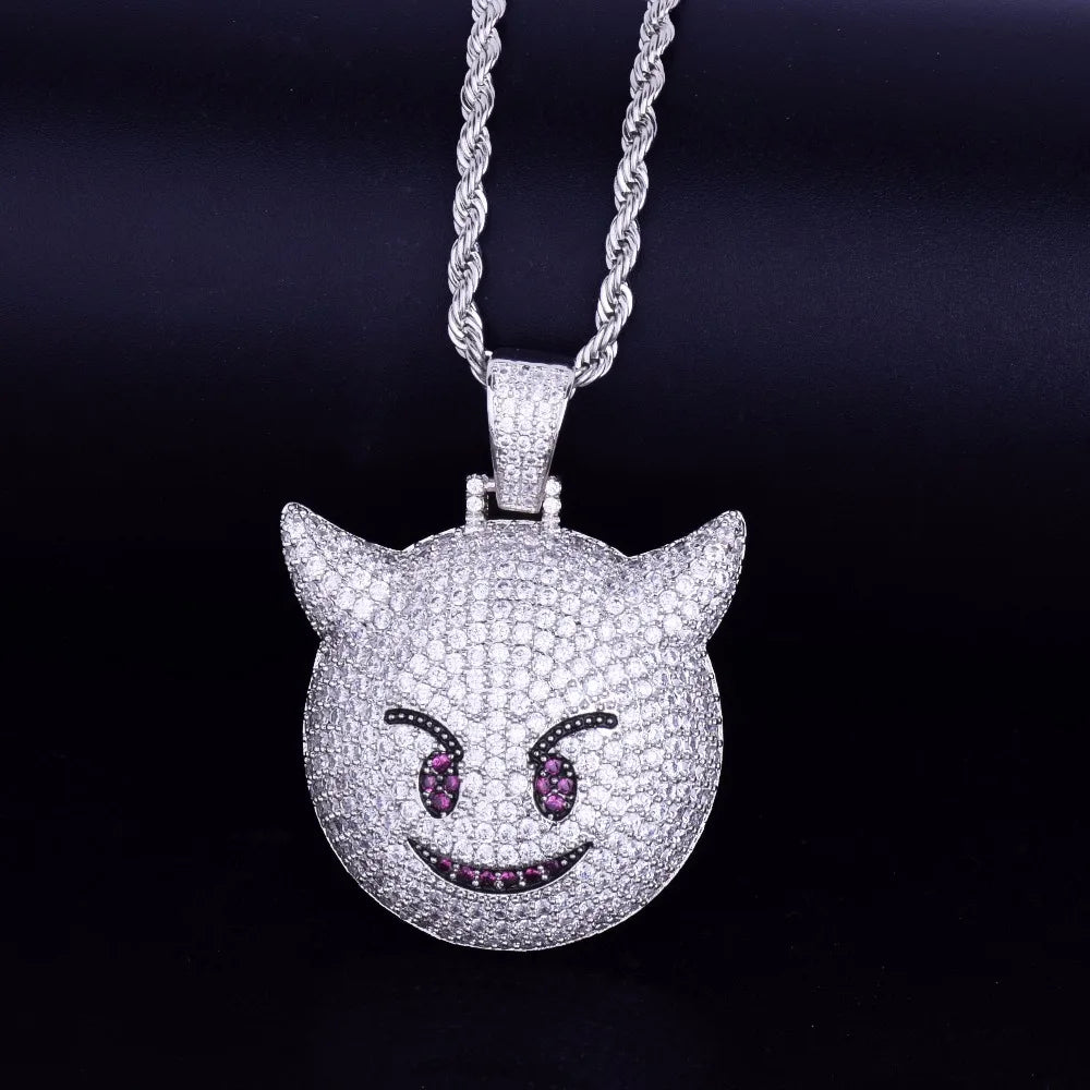 Bling "Demon Emoji" Pendant