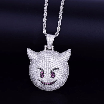Bling "Demon Emoji" Pendant