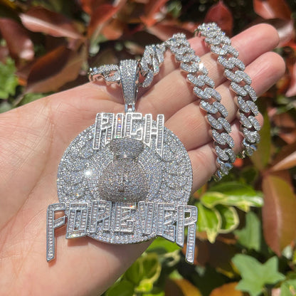 Bling "Rich Forever" Pendant
