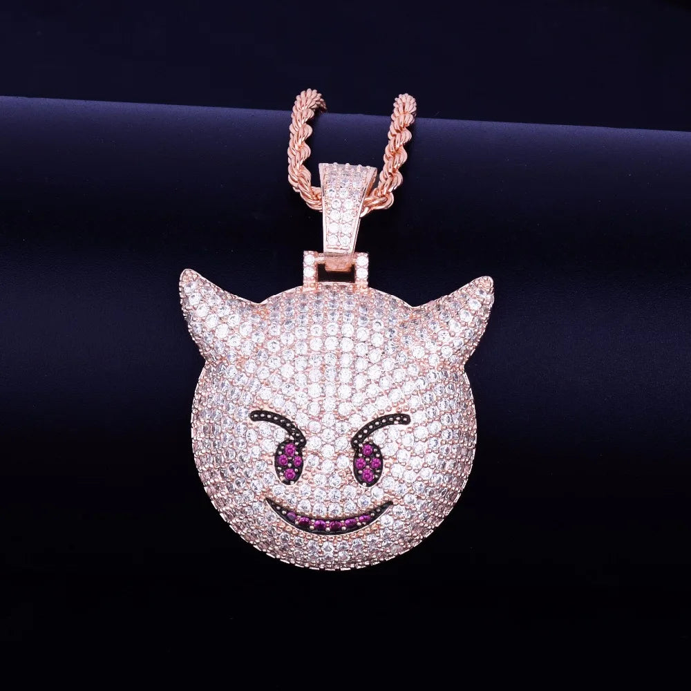 Bling "Demon Emoji" Pendant
