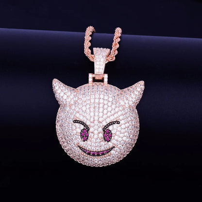 Bling "Demon Emoji" Pendant