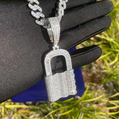 Bling "Lock" Pendant II