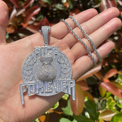 Bling "Rich Forever" Pendant