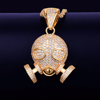 Bling "Gas Mask" Pendant