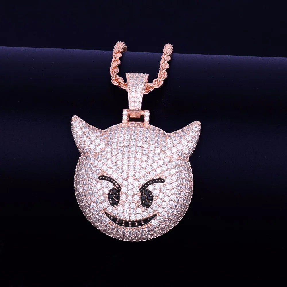 Bling "Demon Emoji" Pendant