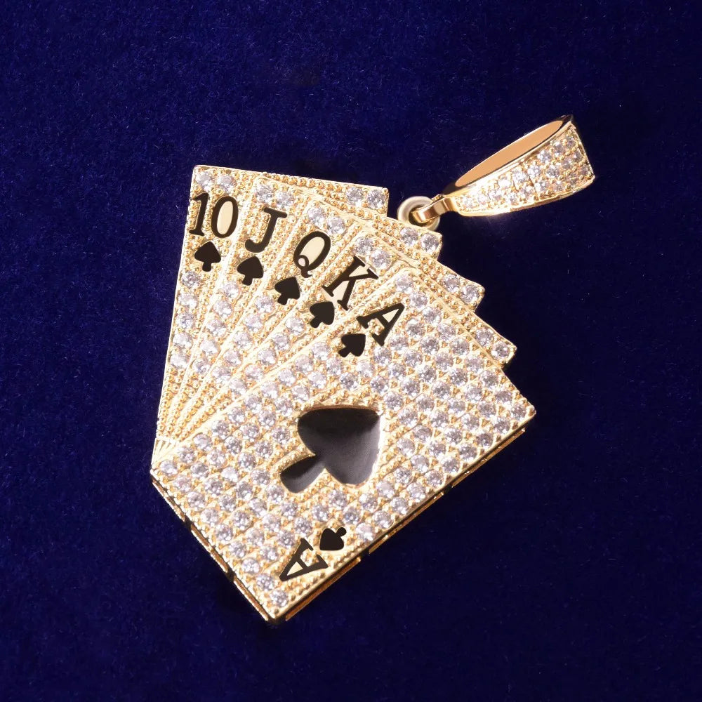 Bling "Royal Flush" Pendant