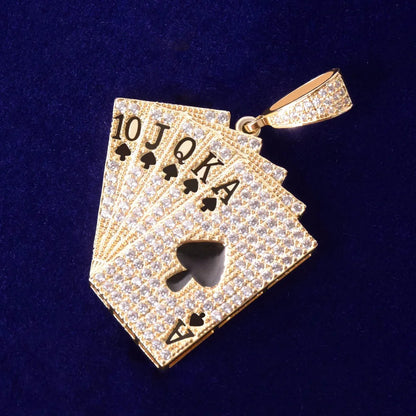 Bling "Royal Flush" Pendant